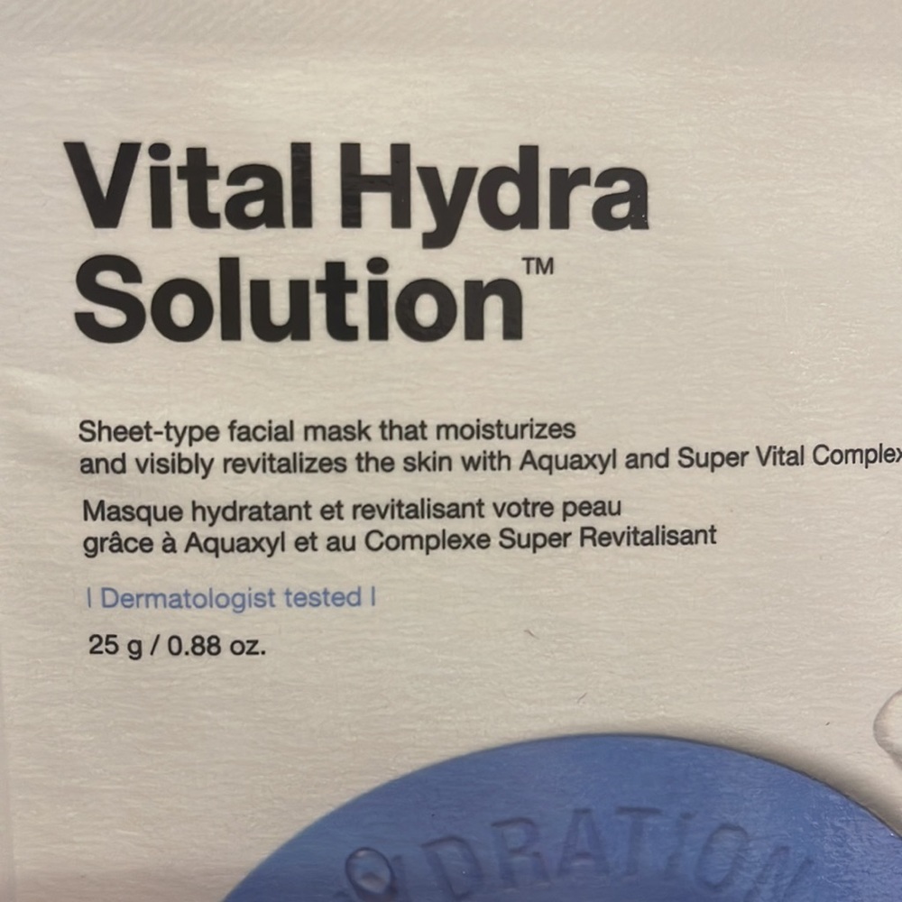 Dr. Jart Vital Hydra Solution Sheet Masks (4 total) - Picture 3 of 3